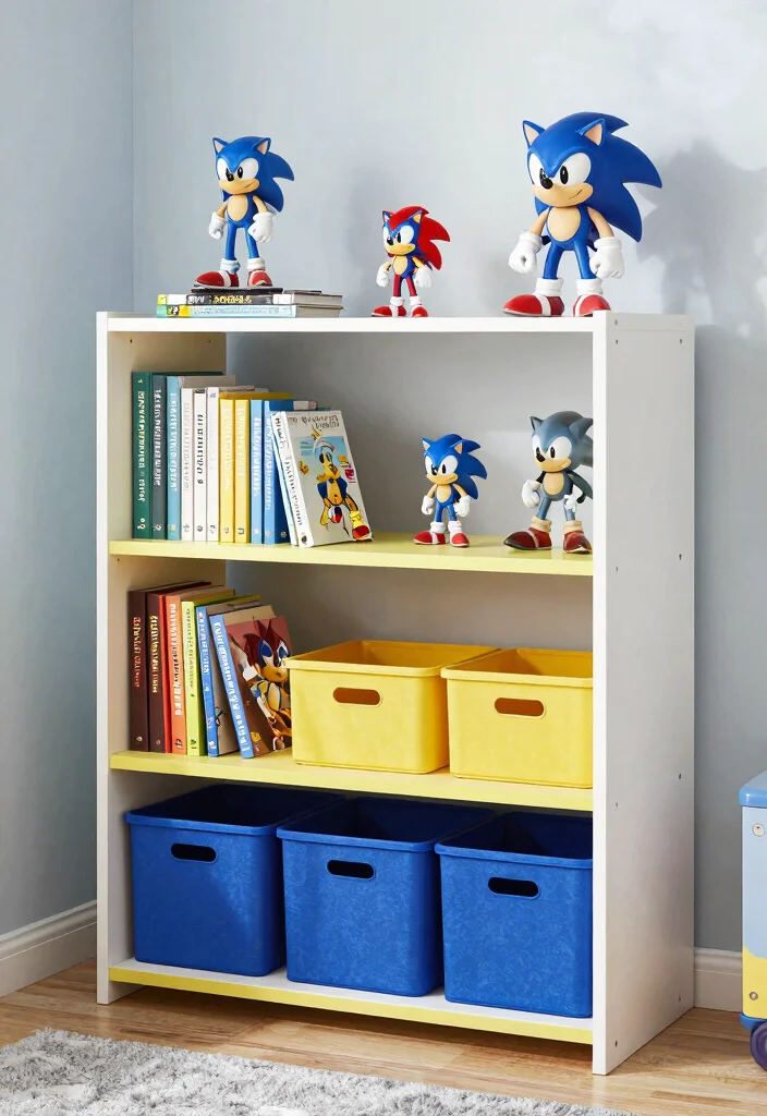 9 Sonic Bedroom Ideas for Fans and Creative Themes 5. Sonic Shelves Storage 0