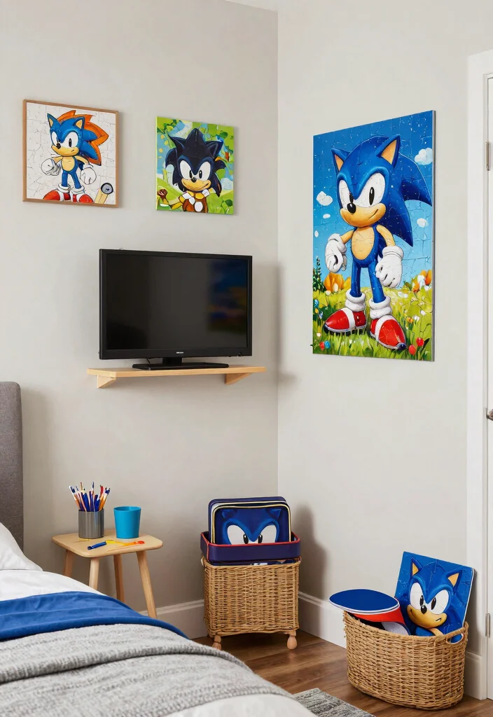 9 Sonic Bedroom Ideas for Fans and Creative Themes 8. Interactive Sonic Elements 0