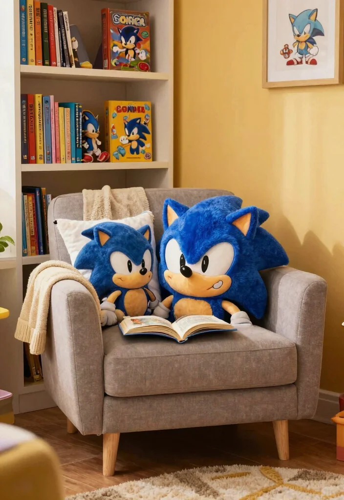 9 Sonic Bedroom Ideas for Fans and Creative Themes 9. Cozy Reading Nook 0